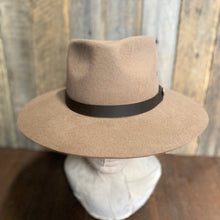 Load image into Gallery viewer, Wide Brim Wool Felt Outback Hat - Bran - Phoenix Menswear