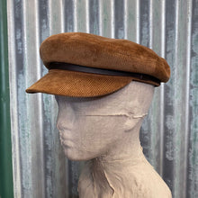 Load image into Gallery viewer, Will &amp; Bear Baker Boy Cap - Brown Corduroy - Phoenix Menswear