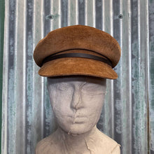 Load image into Gallery viewer, Will &amp; Bear Baker Boy Cap - Brown Corduroy - Phoenix Menswear