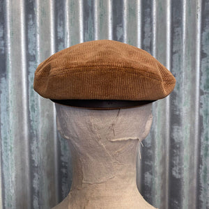 Will & Bear Baker Boy Cap - Brown Corduroy - Phoenix Menswear