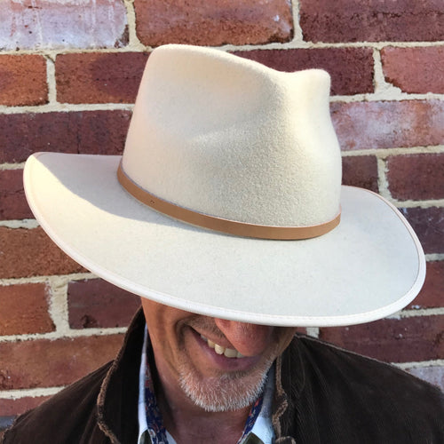 Will & Bear Felt Fedora - Cream - Phoenix Menswear