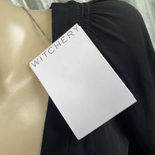 Load image into Gallery viewer, Witchery Black Viscose Knee length Long Sleeve Dress V Neck Sz 4 - New &amp; OOAK - Phoenix Menswear