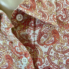 Load image into Gallery viewer, Women&#39;s 1980&#39;s Vintage Pendleton Peach Paisley Cotton L/S Shirt Sz M - OOAK - Phoenix Menswear