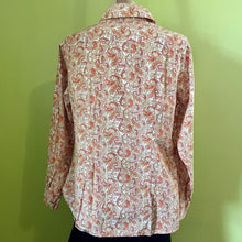 Load image into Gallery viewer, Women&#39;s 1980&#39;s Vintage Pendleton Peach Paisley Cotton L/S Shirt Sz M - OOAK - Phoenix Menswear