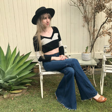 Load image into Gallery viewer, Women&#39;s Free People Cashmere Crop Jumper in Black and White Sz XS - OOAK - Phoenix Menswear