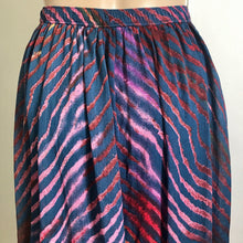 Load image into Gallery viewer, Women&#39;s Free People Long Skirt Diagonal Stripes Purple Sz L - OOAK - Phoenix Menswear