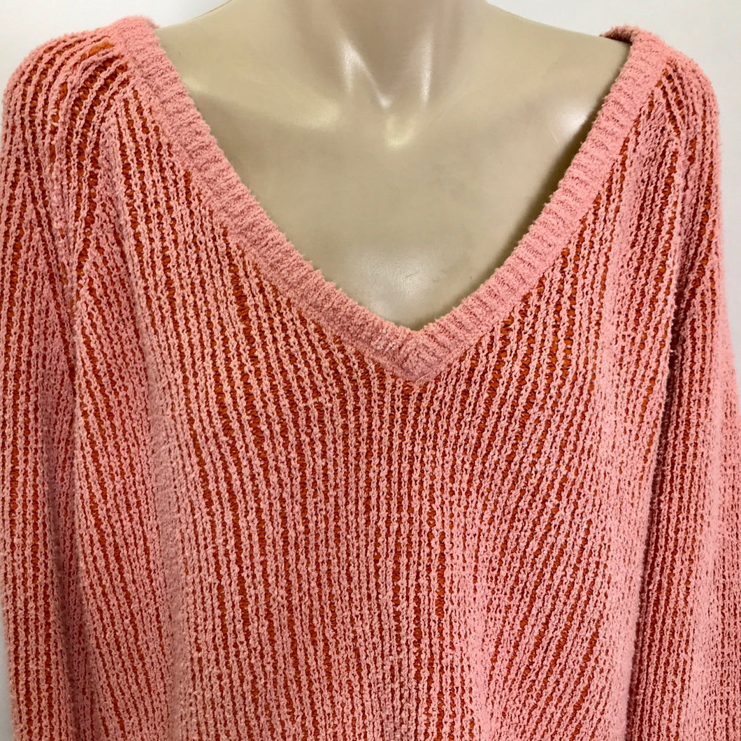 Women's Free People Slouch Jumper Orange Sz L - OOAK - Phoenix Menswear