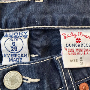 Women's Vintage Lucky Brand Bootcut Jeans in Dark Navy Blue Sz 28 - OOAK - Phoenix Menswear