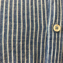 Load image into Gallery viewer, Zara Man Linen L/S Shirt Blue White Stripe Sz M - OOAK - Phoenix Menswear